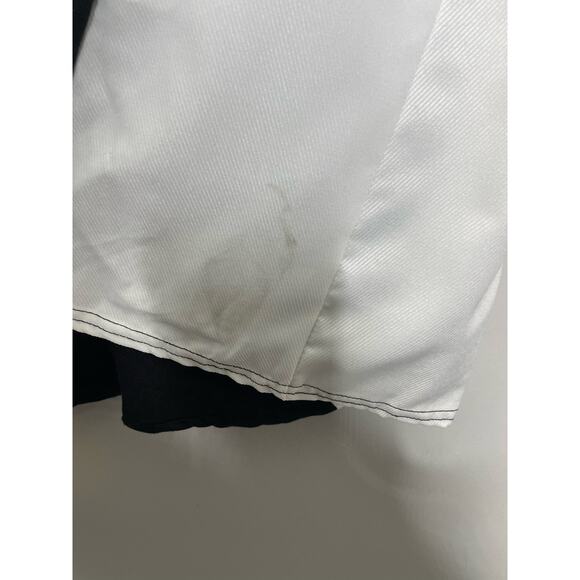 Boohoo Maternity Long Sleeve Top Crewneck Color Block White Black Size 10 NWT - Picture 7 of 12